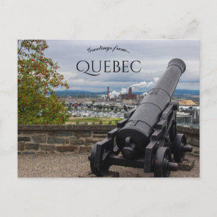 Kanonen i Quebec Kanada Vykort