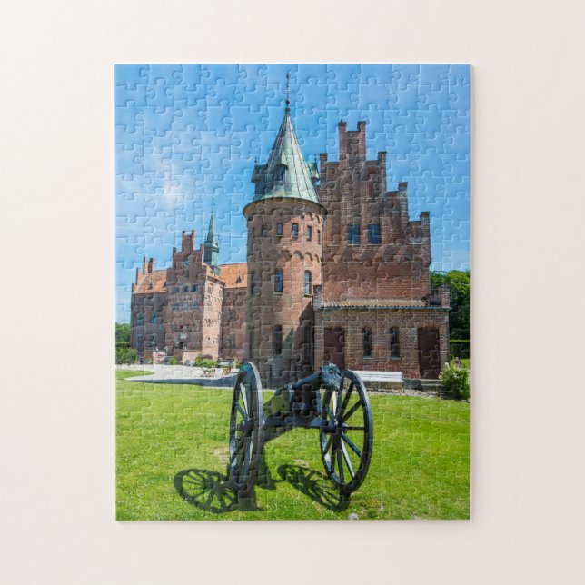 Kanonen vid Egeskovs slott Pussel (Vertikal)