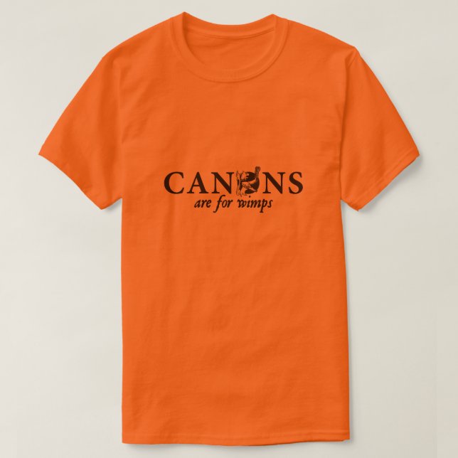 Kanoner är för vimpor tee shirt (Design framsida)