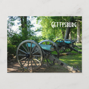 Kanoner i Gettysburg National Military Park Vykort