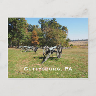 Kanonernas rad på Gettysburg-fältet Vykort