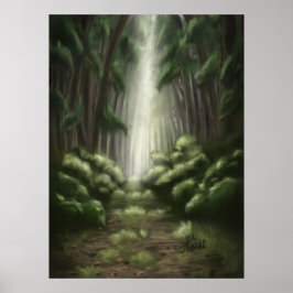 Kanopi: Grönten Mörk och Þykk Poster