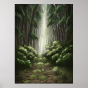 Kanopi: Grönten Mörk och Þykk Poster