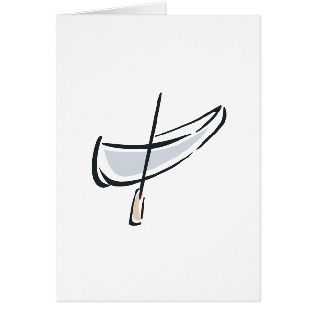 Kanot 3 hälsningskort (Framsidan)