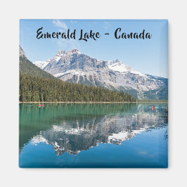 Kanot på berömda Emerald Lake - Yoho NP, Kanada Magnet