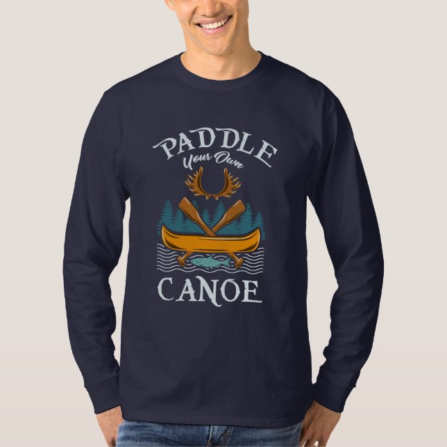 Kanot paddlingspresent t shirt (Framsida)
