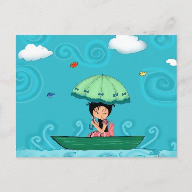 kanot vykort (Framsida)