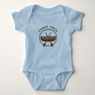 Kanotbesättning som kanotar logotypen tee shirt