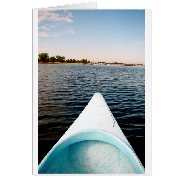 kanotering hälsningskort (Framsidan)