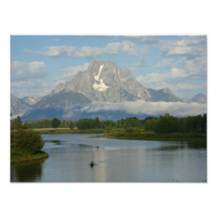 Kanotpaddling i Grand Teton National Park Fototryck