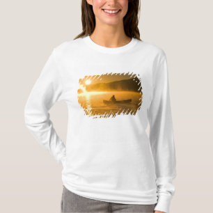 Kanotpaddling i Lily Bay vid soluppgången, Moosehe T-shirt