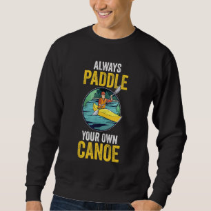 Kanotpaddling Kajakpaddling Retro Paddla Alltid Lång Ärmad Tröja