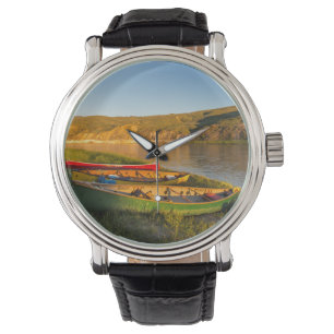 Kanotpaddling Längs Missouris Vita Klippor Armbandsur