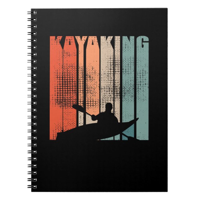 Kanotsegling Retro Anteckningsbok (Framsidan)