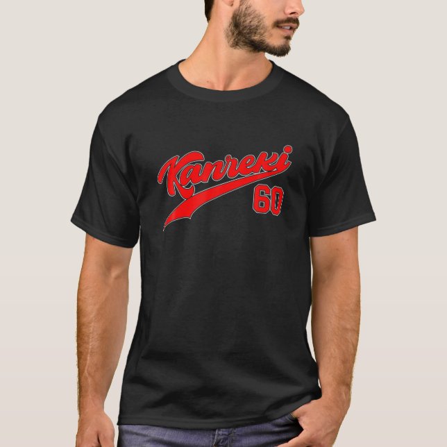 Kanreki 60:e födelsedagsfirandet Uniform Red Base T Shirt (Framsida)