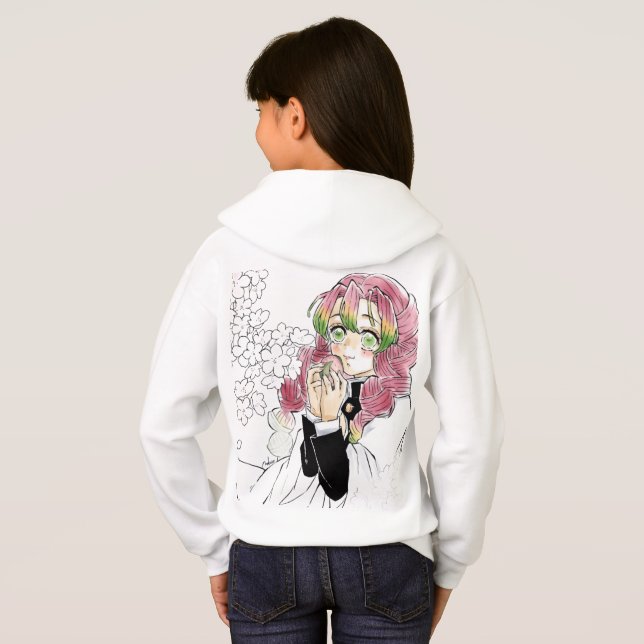 Kanroji Mitsuri Hoodie T Shirt (Hel baksida)