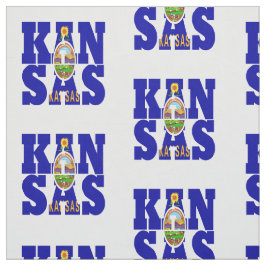 Kansas amerikanstatlig flagga tyg