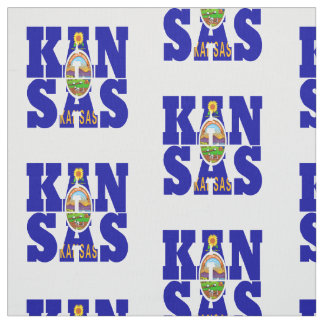 Kansas amerikanstatlig flagga tyg