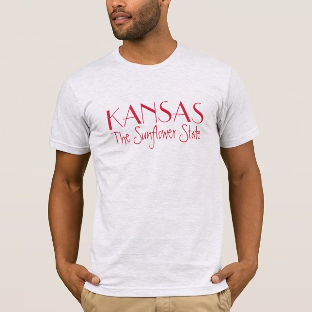 KANSAS-anpassningsbar Tee Shirt (Framsida)