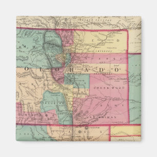 Kansas, Arizona, Colorado, New mexico och Utah Magnet