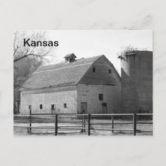 Kansas Barn och Silo Vykort