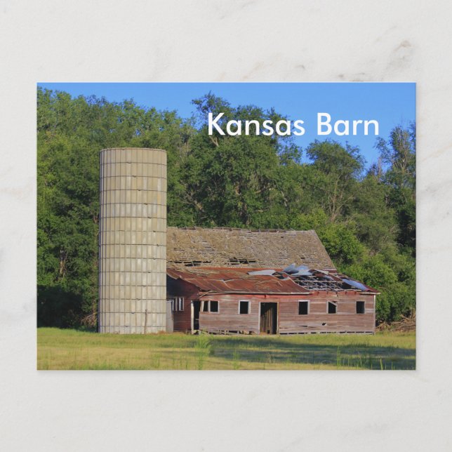Kansas Barn-vykort Vykort (Framsida)