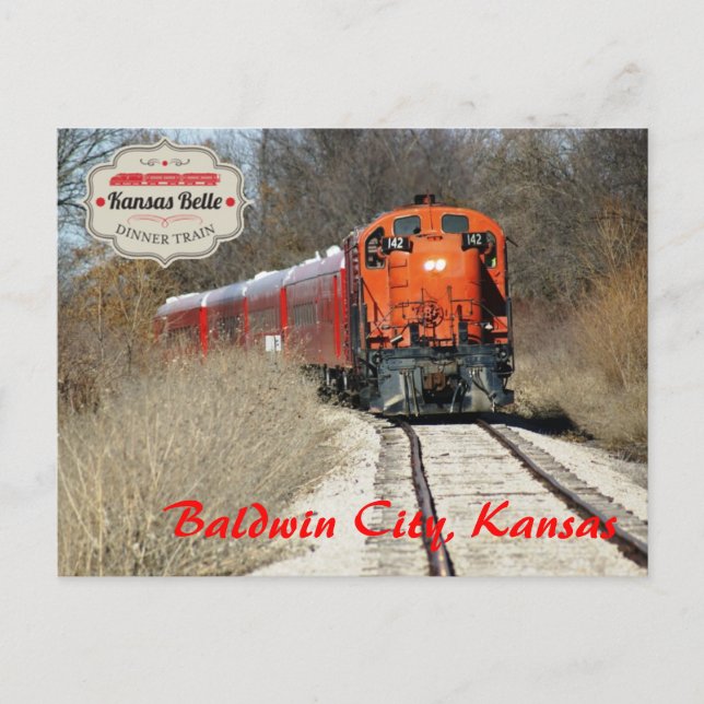 Kansas Belle - Engine 142 Vykort (Framsida)
