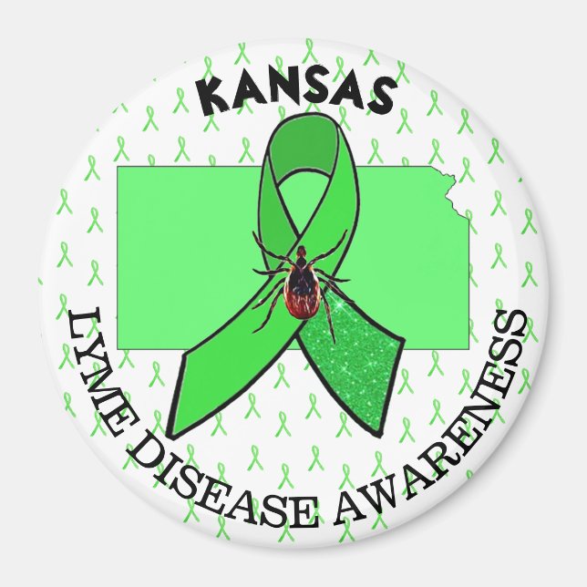 Kansas borrelia-magnet magnet (Framsidan)