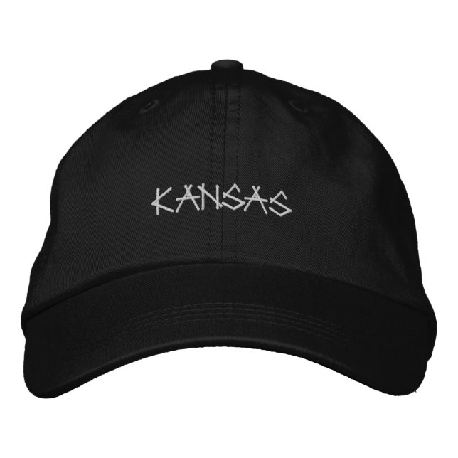 Kansas Broderad Hatt Keps (Framsida)