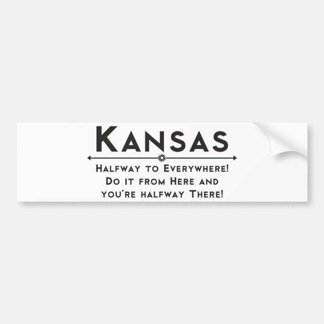 Kansas Bumber klistermärke (Framsidan)