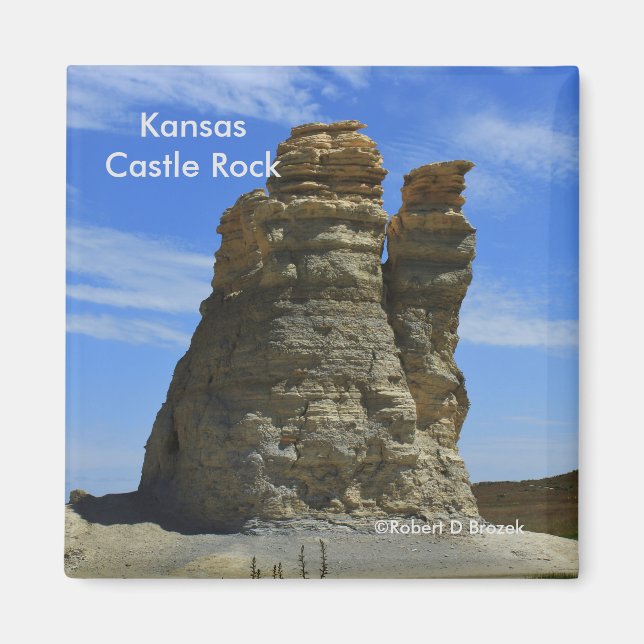 Kansas Castle Sten MAGNET (Framsidan)