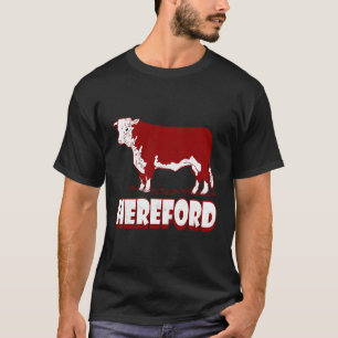 Kansas Cattle Farming Beef Herd Hereford Cow T Shirt