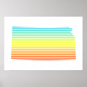 Kansas chill fade poster