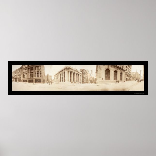 Kansas City 10th St. Photo 1909 Poster (Framsidan)