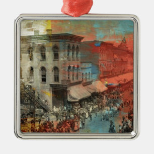 Kansas City 1886 Circus Parad Julgransprydnad Metall