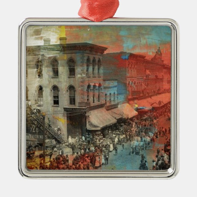 Kansas City 1886 Circus Parad Julgransprydnad Metall (Framsidan)