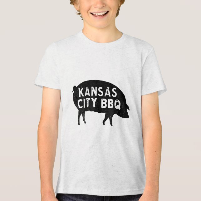 Kansas City Bbq _1 T Shirt (Framsida)