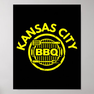 Kansas City Bbq - I Kärlek Barbecue Poster
