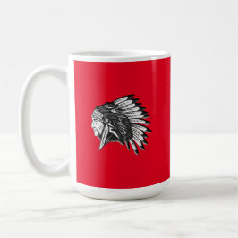 Kansas City - BBQ Ribs och indisk Chief Kaffemugg