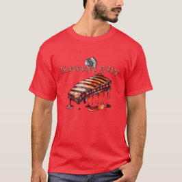 Kansas City - BBQ Ribs och indisk Chief T Shirt