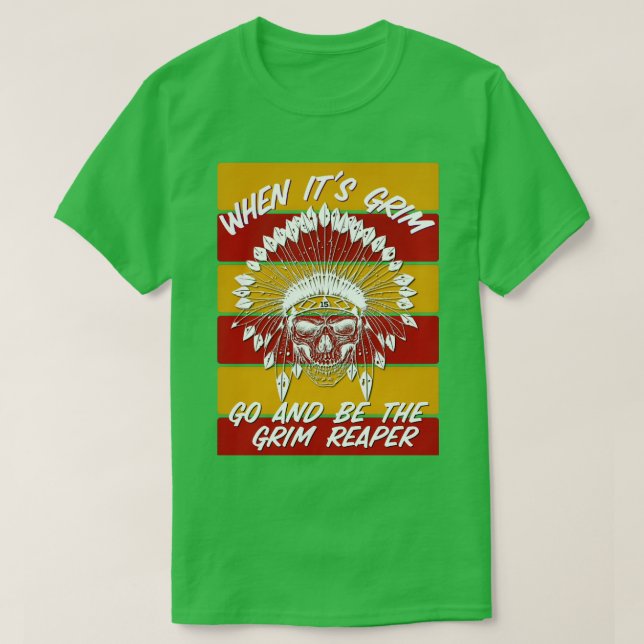 Kansas City Be Grim Reaper 13 Second Game I. T Shirt (Design framsida)