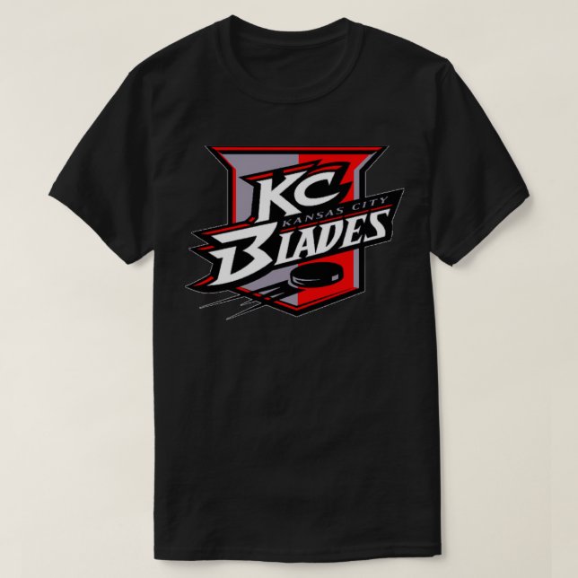 Kansas City Blades Hockey T Shirt (Design framsida)