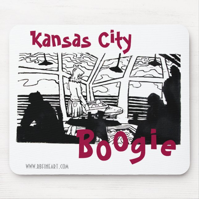 Kansas City Boogie Mousepad Musmatta (Framsidan)