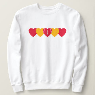 Kansas City Chiefs Heart Football T Shirt