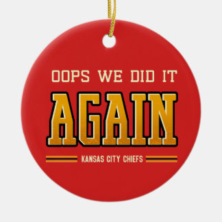 Kansas City Chiefs-ornament Julgransprydnad Keramik