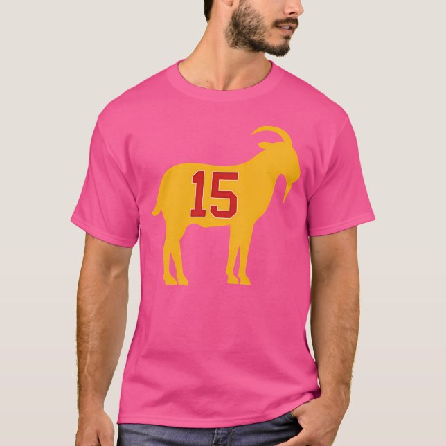 Kansas City Chiefs - Patrick Mahouat Goat 15 T Shirt (Framsida)