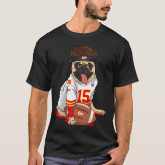 Kansas City Chiefs Söt Rolig Mops Patrick Mahomes T Shirt