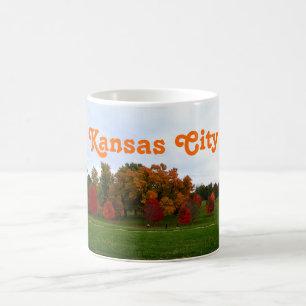 Kansas City Colorful Autumn Foliage Kaffemugg