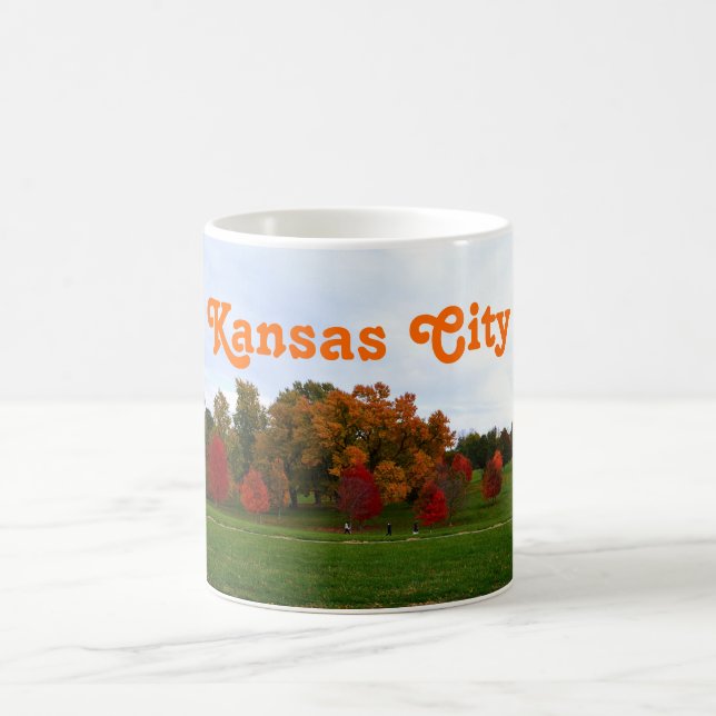 Kansas City Colorful Autumn Foliage Kaffemugg (Center)
