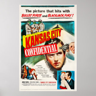 Kansas City Confidential 1952 Film POSTER TRYCK